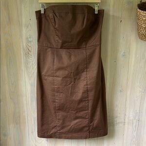 Merona Chocolate Strapless Dress